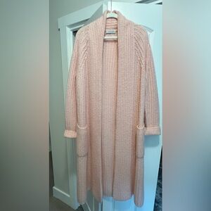 Long pink Gabriela Hearst sweater cardigan/duster